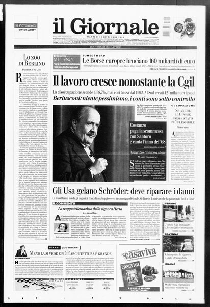 Il giornale : quotidiano del mattino